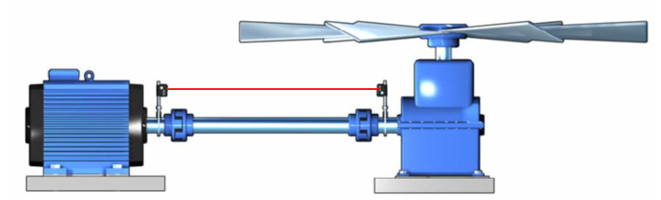 イージーレーザー　軸芯出し　冷却塔　クーリングタワー
